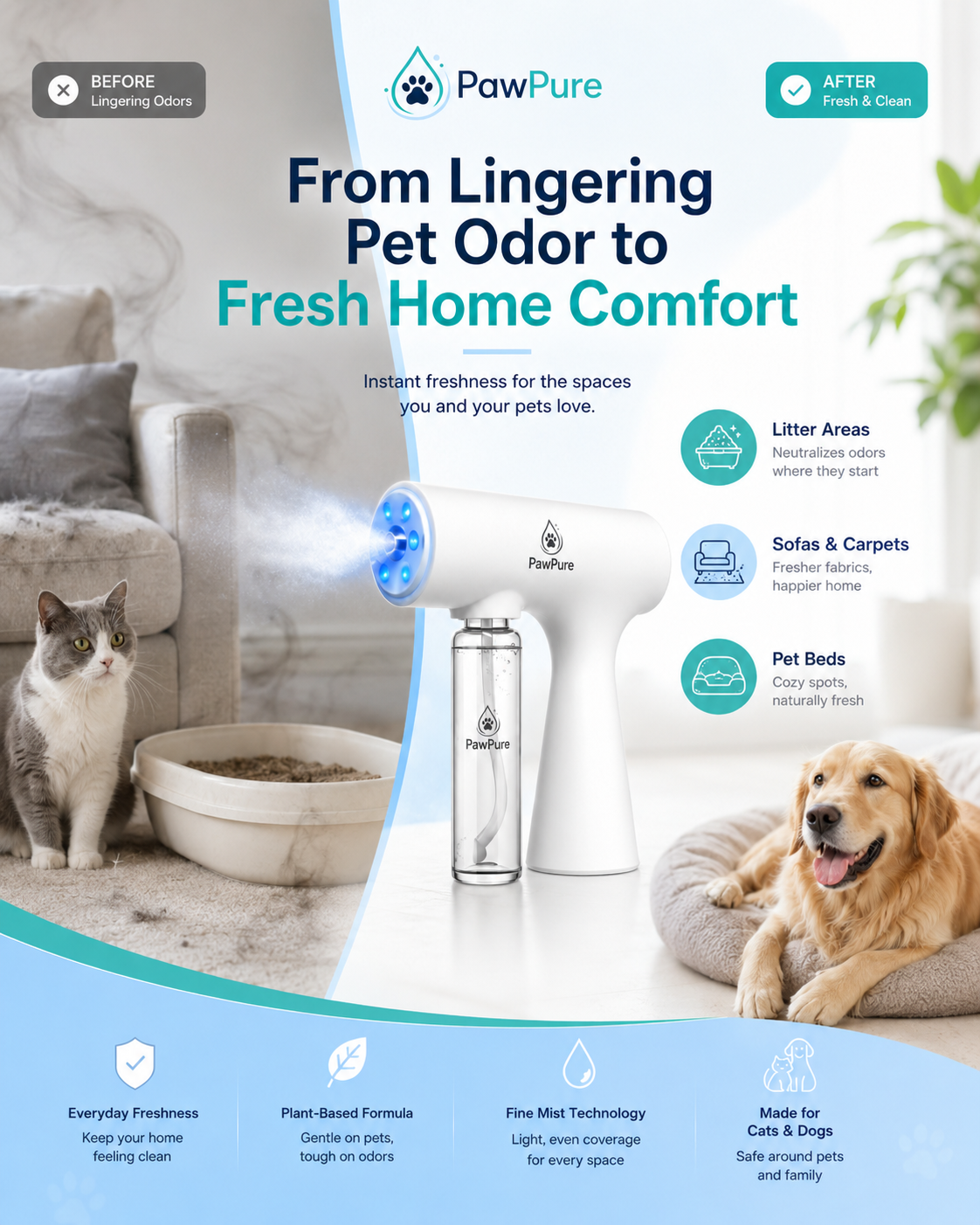 PawPure™ Fresh Home Mist